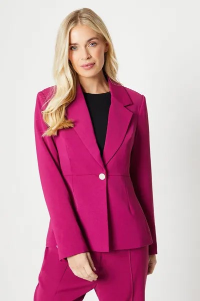 Однобортный пиджак Petite с пуговицами Wallis, розовый
