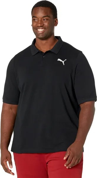 Рубашка-поло Big & Tall Essential Pique Polo PUMA, цвет Cotton Black 1