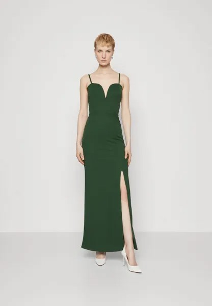 Платье из джерси Persia V Neck Maxi WAL G, цвет bottle green