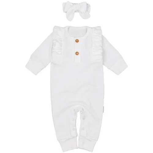 Комбинезон Amarobaby, открытая стопа, размер 86, белый