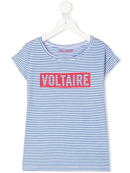 Zadig & Voltaire Kids футболка с логотипом