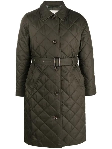 Barbour стеганое пальто, зеленый