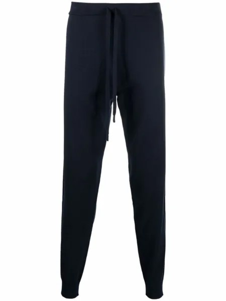 Corneliani спортивные брюки кроя слим, синий