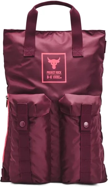 Рюкзак унисекс UNDER ARMOUR UA Project Rock Gym Sack-MRN, бордовый