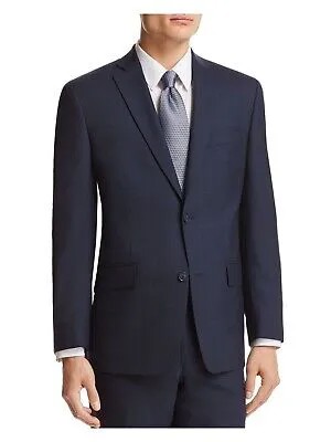 Мужской темно-синий однобортный костюм из смесовой шерсти MICHAEL KORS, отдельный пиджак, куртка 36