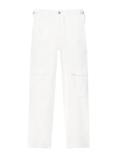 Обычные брюки-карго Pull&Bear, белый