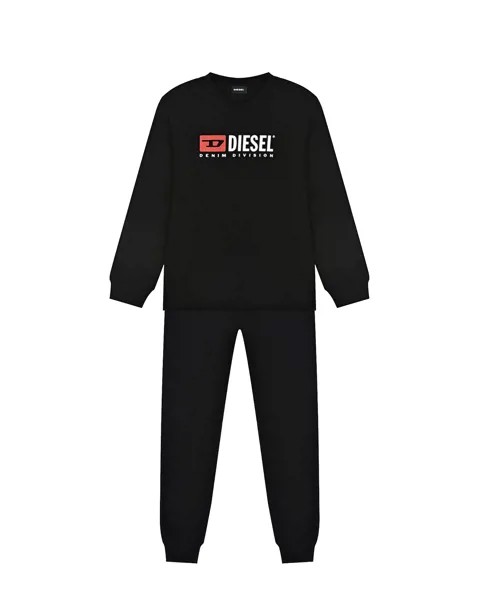 Комплект: свитшот и брюки, черный Diesel детский