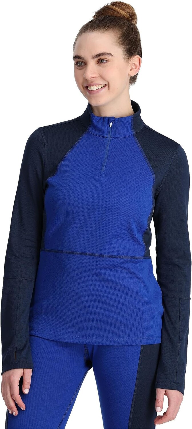 Рубашка Spyder Charger 1/2 Zip, цвет Electric Blue