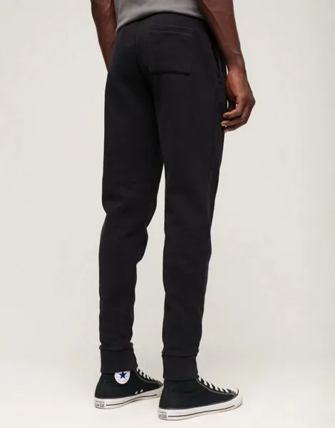 Черные классические джоггеры в стиле ретро с винтажным логотипом Superdry