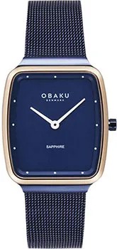 Fashion наручные  женские часы Obaku V267LXSLML. Коллекция Ultra Slim