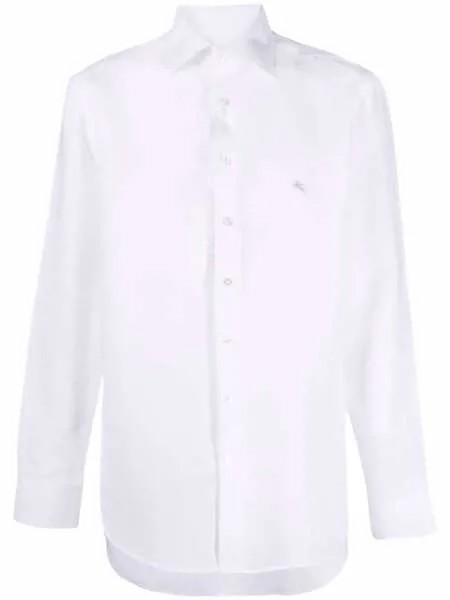 ETRO льняная рубашка с длинными рукавами