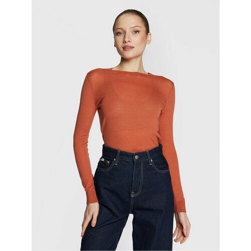 Лонгслив CALVIN KLEIN, размер XXL [INT], оранжевый