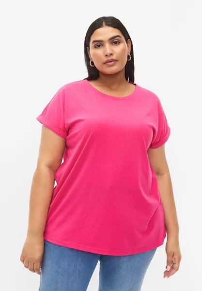 Базовая футболка SHORT SLEEVED BLEND Zizzi, розовый