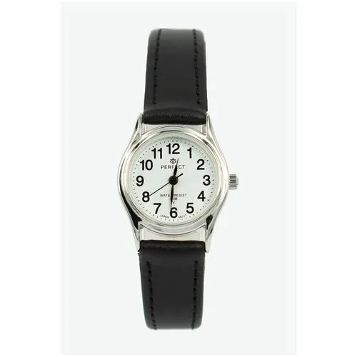 Perfect часы наручные, кварцевые, на батарейке, женские, металлический корпус, кожаный ремень, металлический браслет, с японским механизмом LX017-019-1