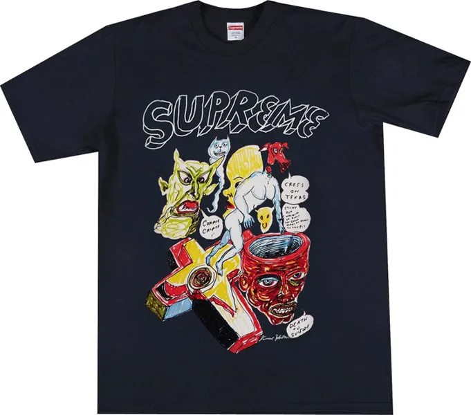 Футболка Supreme x Daniel Johnston Tee 'Navy', синий