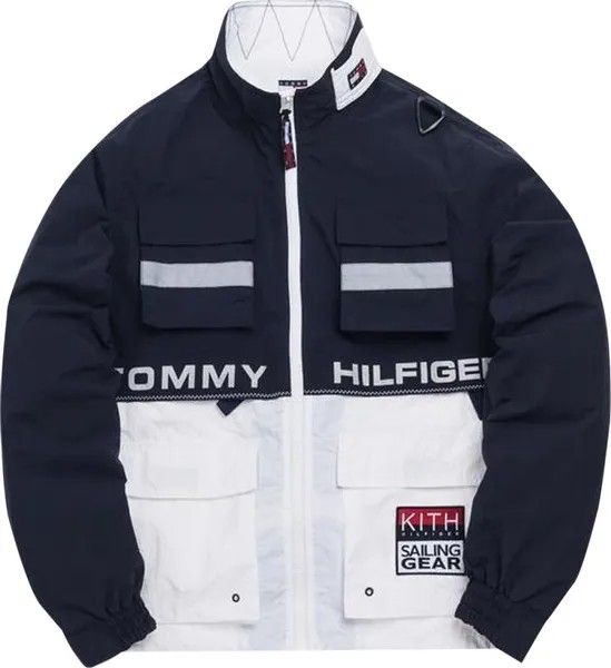 Куртка Kith x Tommy Hilfiger Sailing Pockets Jacket 'Navy/White', разноцветный