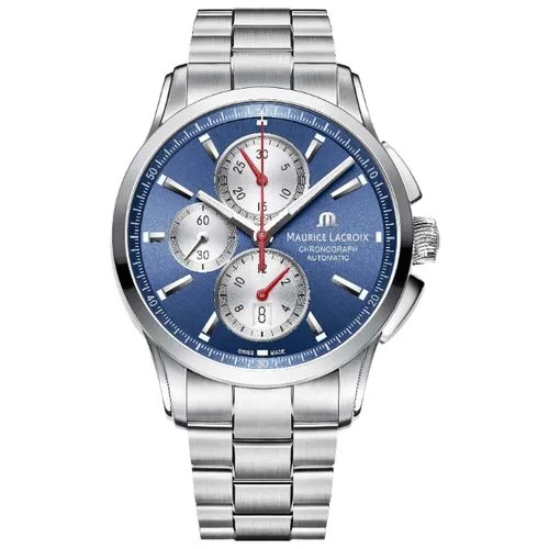 Швейцарские механические наручные часы Maurice Lacroix PT6388-SS002-430-1 с хронографом