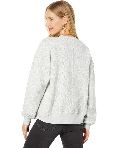 Куртка Three Dots Boucle Bomber Jacket, цвет Heather Light Grey