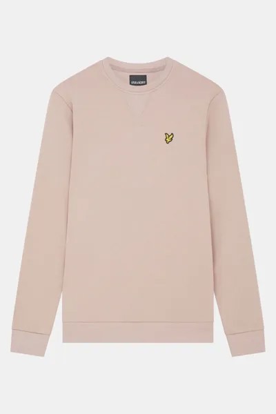 Свитшот Розовый Круглый вырез Lyle & Scott, розовый