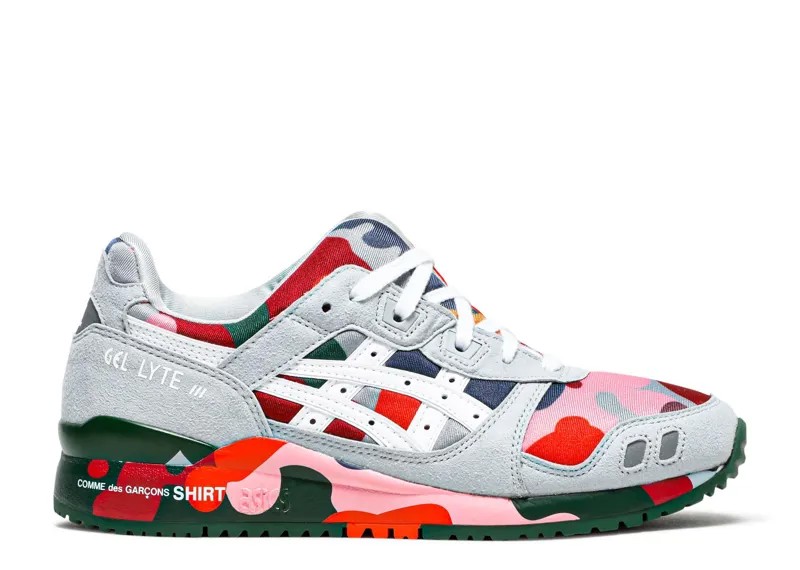 Кроссовки ASICS Comme Des Garçons Shirt X Gel Lyte 3 'Colorful Camo', разноцветный