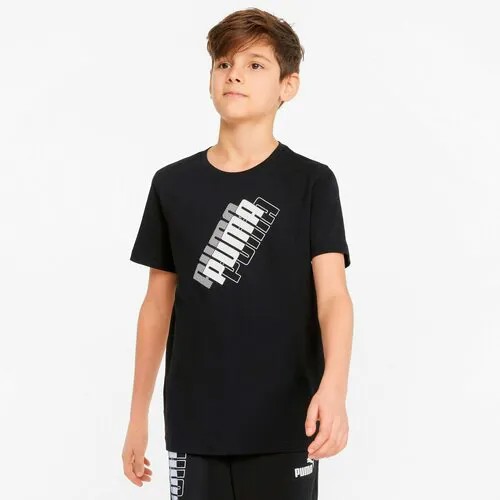 Футболка PUMA, размер 116, черный