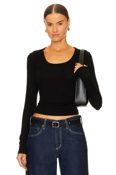 Футболка AGOLDE Bernice Scoop Neck, черный