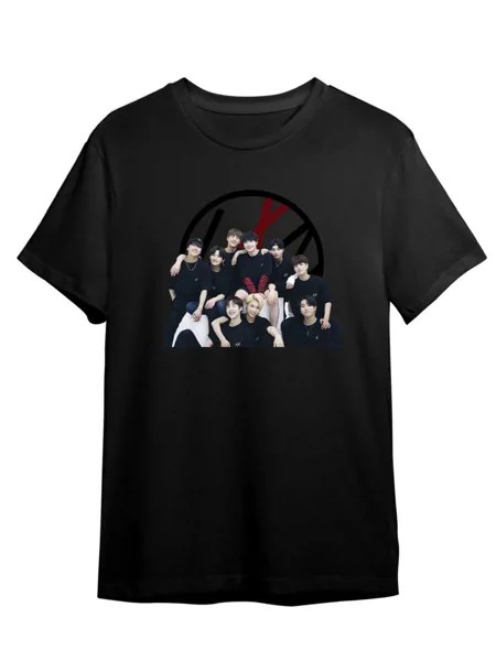 Футболка унисекс Каждому Своё Stray Kids/K-Pop/Корея MGSK15 черная 5XL