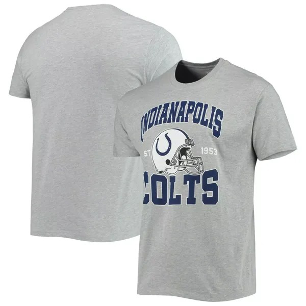Мужская серая футболка со шлемом Indianapolis Colts Junk Food