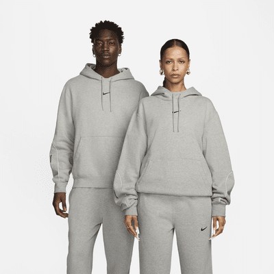 Худи Nike NOCTA NOCTA Fleece CS Hoodie, цвет Dark Grey Heather/Matte Silver/Black