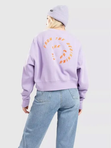 Свитер с круглым вырезом TTE Swirl Santa Cruz, лавандовый