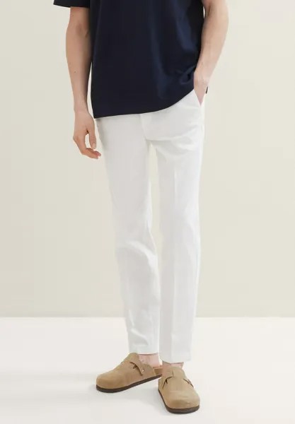 Брюки TAPERED TOM TAILOR DENIM, цвет white