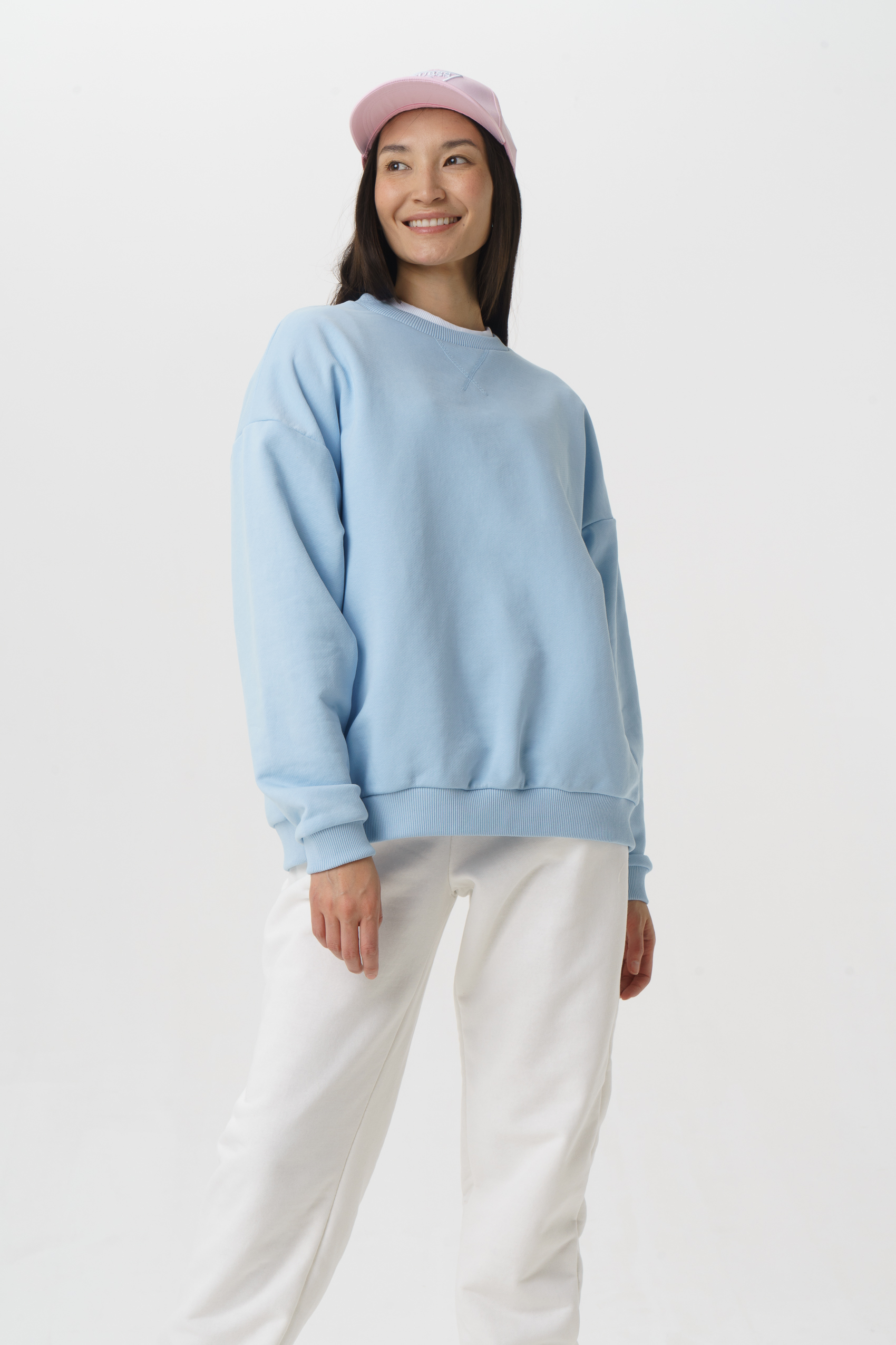 Свитшот женский Ennergiia SS22-WG08 голубой 48 RU