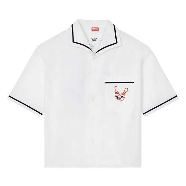 Гавайская рубашка Kenzo Bowling Elephant Off White