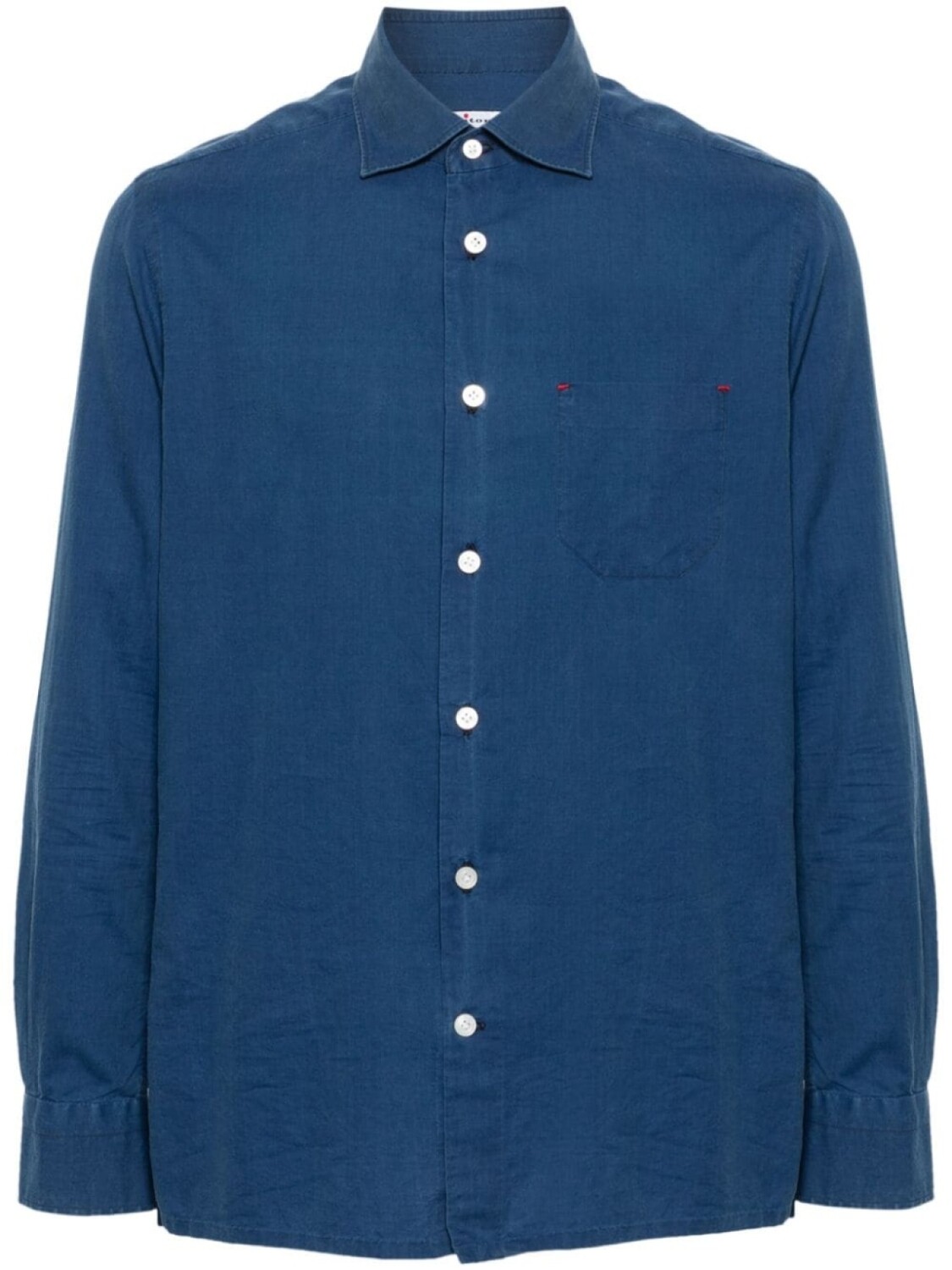 Kiton твиловая рубашка, синий