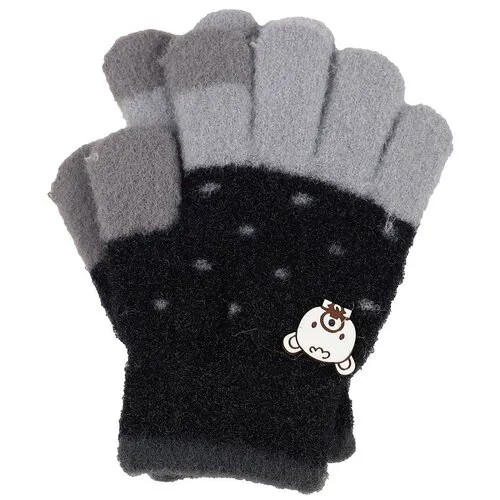 Перчатки L'addobbo для мальчиков демисезонные, размер 2-4, черный