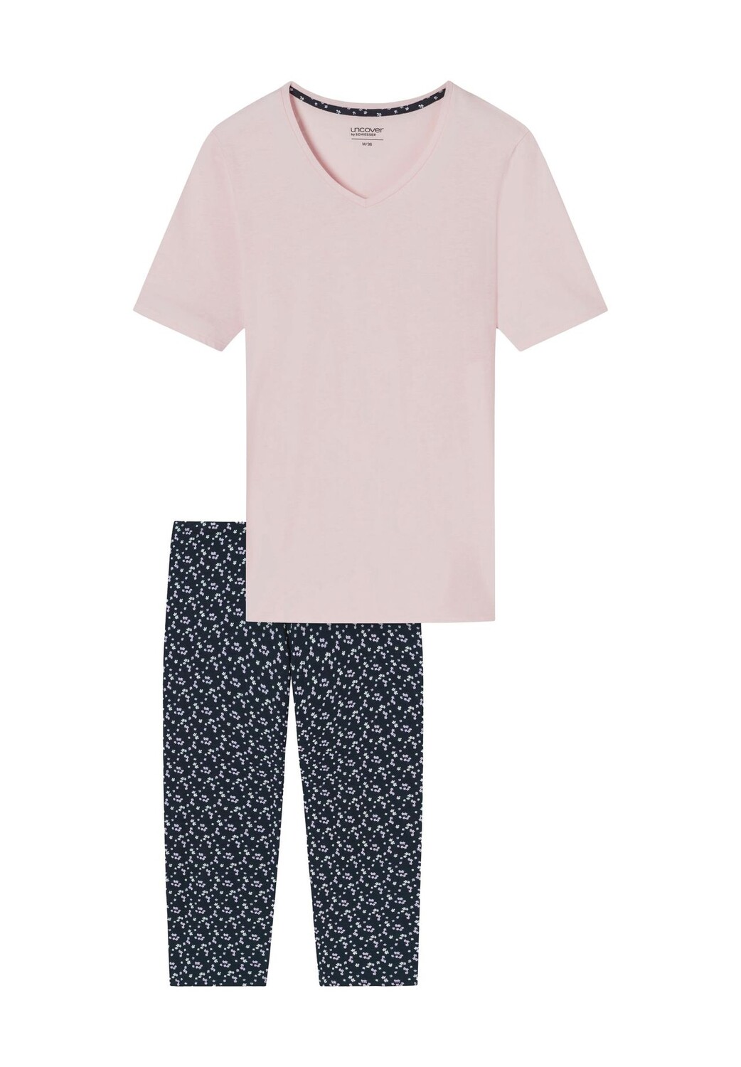 Хлопковая пижама Capri с V-образным вырезом для женщин SCHIESSER, цвет Rosé