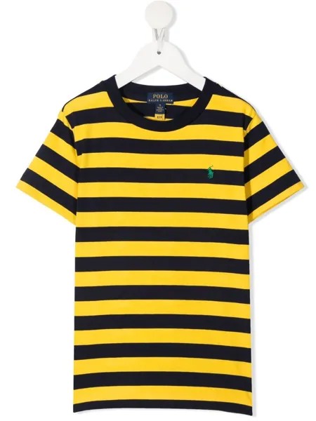 Ralph Lauren Kids футболка в полоску с круглым вырезом
