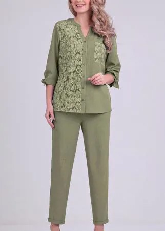 Костюм Elga-695/1 В цвете: Зеленый; Размеры: 56,50,52,48