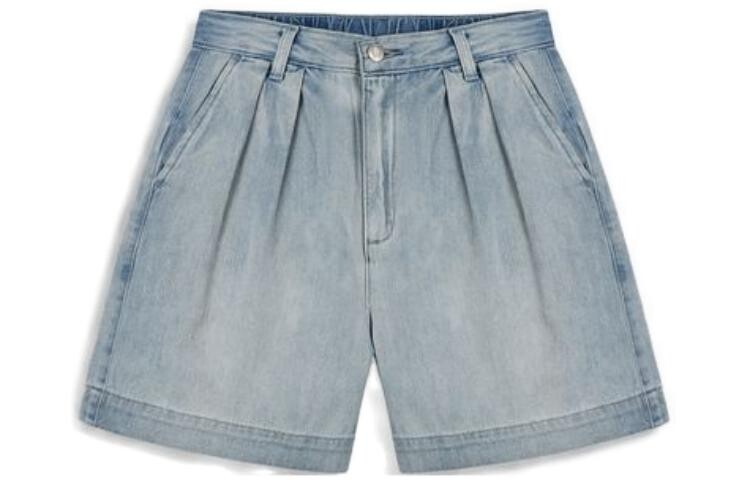 Джинсовые шорты женские светло-голубые Gap