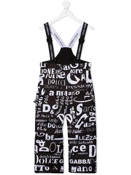 Dolce & Gabbana Kids лыжные брюки с логотипом