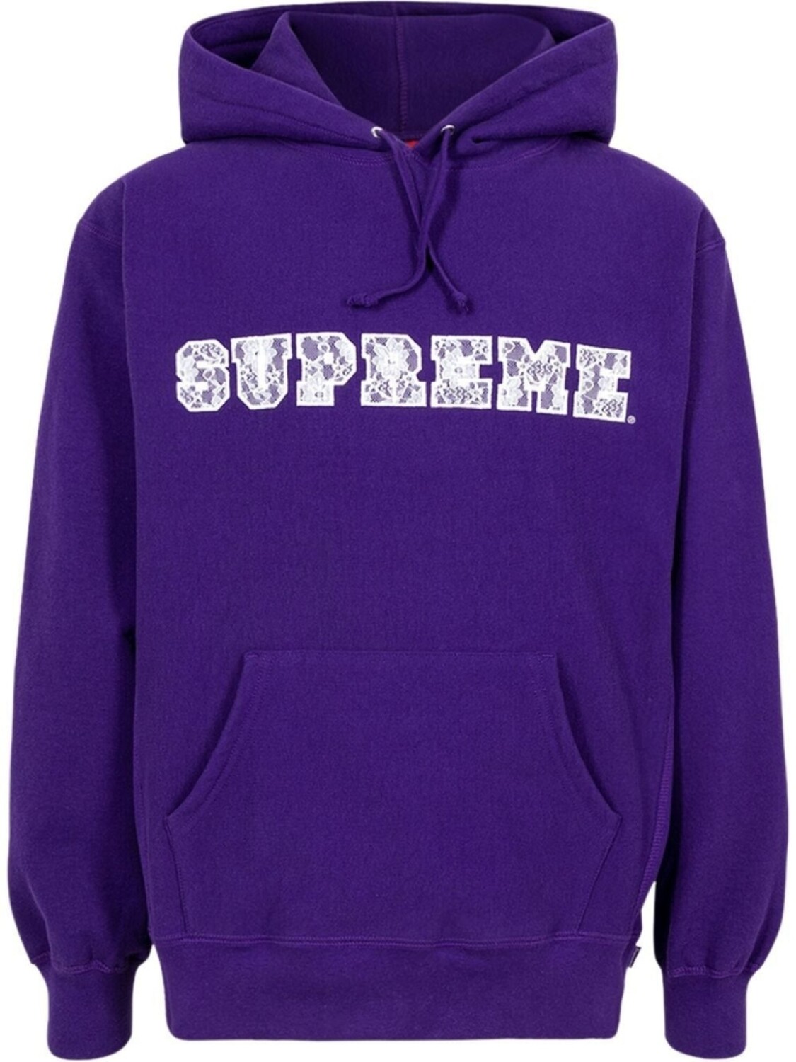 Худи с логотипом Supreme, фиолетовый