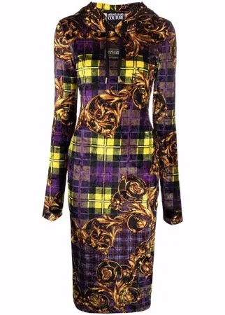 Versace Jeans Couture платье-худи с принтом