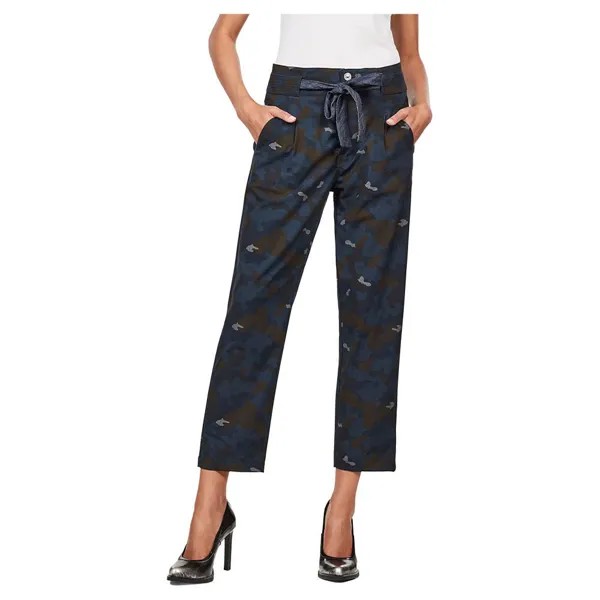 Брюки G-Star Chisel Mid Boyfriend Ankle Chino, синий