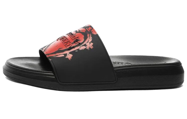 Шлепанцы мужские черные Alexander Mcqueen