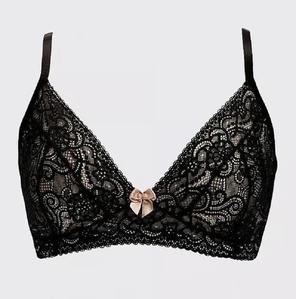 Бюстгальтер AnaOno Gloria Soft Lace, черный