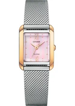 Японские наручные  женские часы Citizen EW5596-66X. Коллекция Eco-Drive
