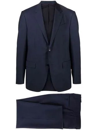 Ermenegildo Zegna костюм с однобортным пиджаком в клетку