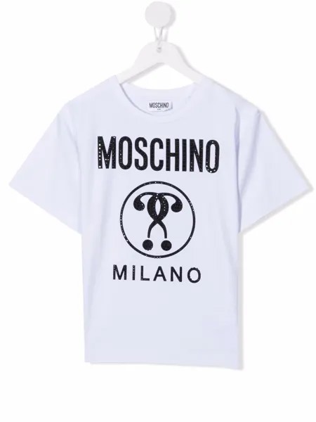 Moschino Kids футболка с логотипом