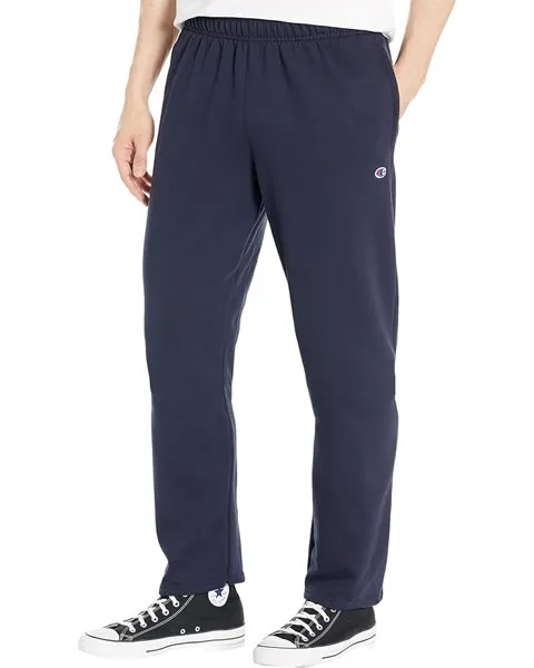 Брюки Champion Powerblend Fleece Open Bottom, темно-синий