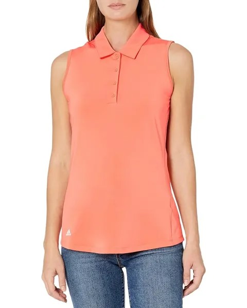 Поло adidas Golf Ultimate365 Solid Sleeveless Shirt, цвет Coral Fusion